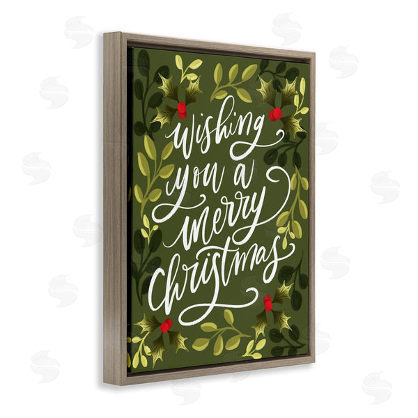 Stupell Industries Isabela Schielke | Wishing You Merry Christmas Wall Art