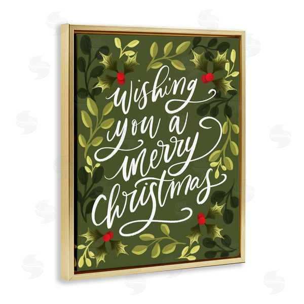 Stupell Industries Isabela Schielke | Wishing You Merry Christmas Wall Art