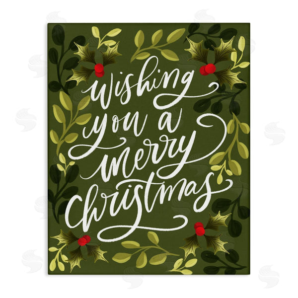 stupell industries Isabela Schielke | Wishing You Merry Christmas Wall Art