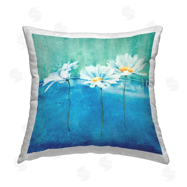 Stupell Industries Isabelle Herbert | Daisies Blooming Abstract Flowers Printed Throw Pillow