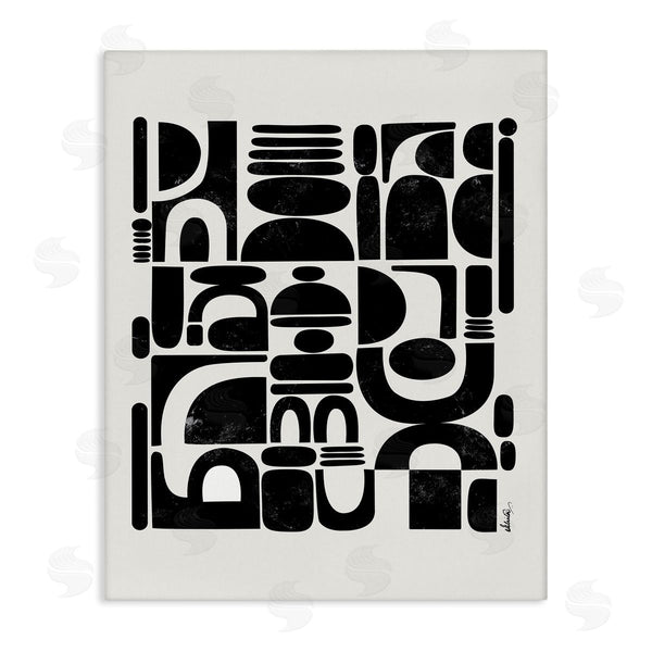 stupell industries Ishita Banerjee | Arched Shape Arrangement Modern Geometric Collage Wall Art