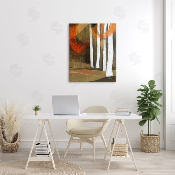 Stupell Industries Ishita Banerjee | Modern Field Landscape Trees Wall Art