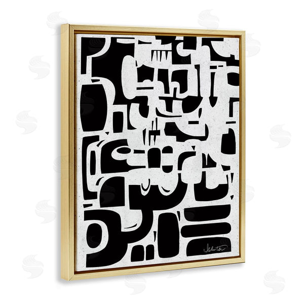 Stupell Industries Ishita Banerjee | Noir Contemporary Shapes Wall Art