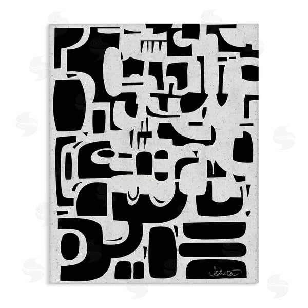stupell industries Ishita Banerjee | Noir Contemporary Shapes Wall Art