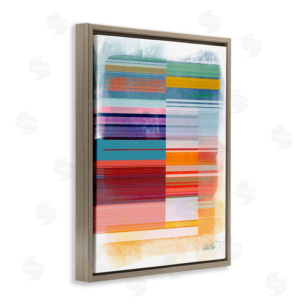 Stupell Industries Ishita Banerjee | Patterned Rainbow Abstract