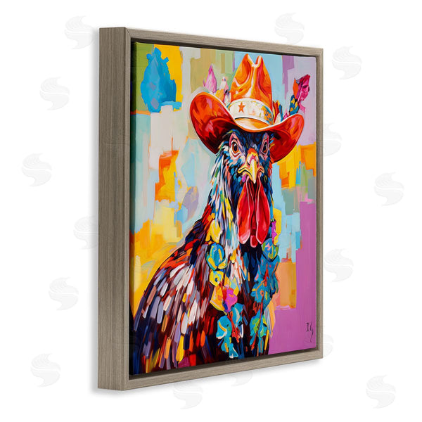 Stupell Industries Ivan Guaderrama | Modern Cowboy Rooster Wall Art