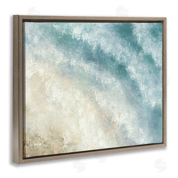 Stupell Industries J:L Design | Aerial Shore Foamy Waves Wall Art