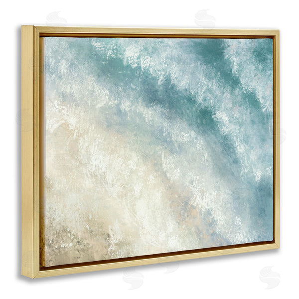Stupell Industries J:L Design | Aerial Shore Foamy Waves Wall Art