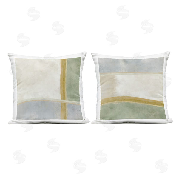 Stupell Industries J:L Design | Geometric Boxes In Earth Tones Printed Throw Pillow Set