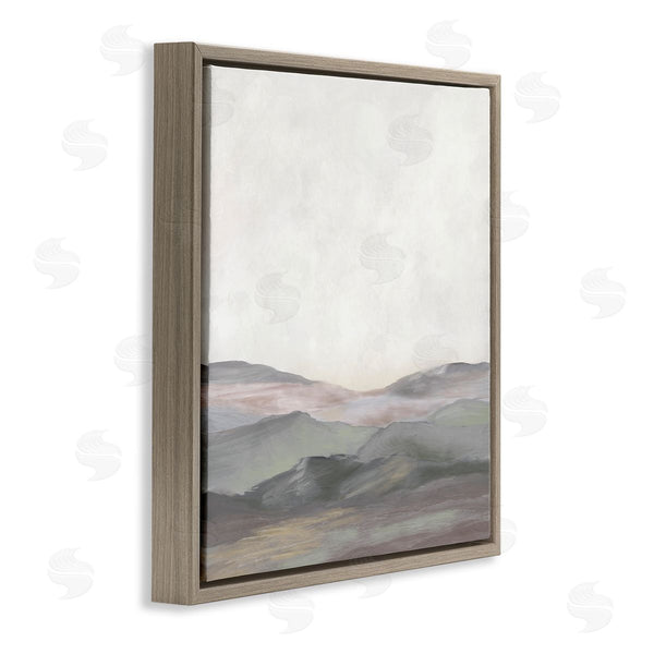Stupell Industries J:L Design | Grey Foggy Mountainscape