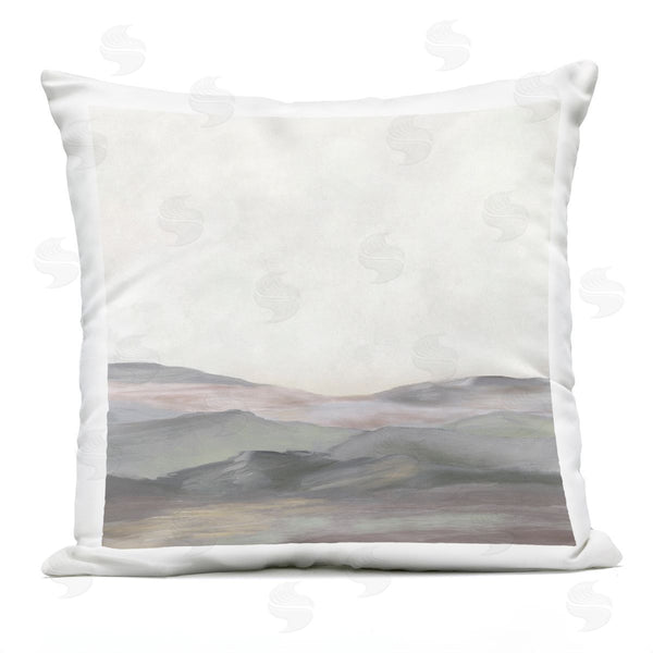 Stupell Industries J:L Design | Grey Foggy Mountainscape Printed Throw Pillow