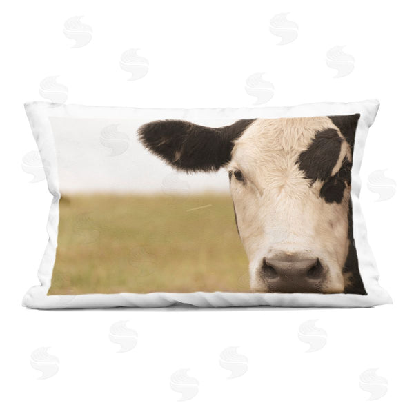 stupell industries J:L Design | Rustic Cow Stare Printed Throw Pillow
