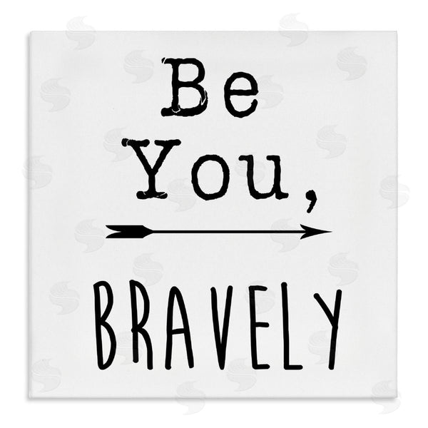 stupell industries J. Weiss | Be You Bravely Encouraging Typography Arrow Motif Wall Art