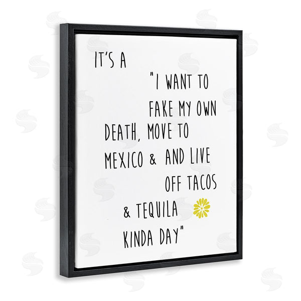 Stupell Industries J. Weiss | Live Off Tequila & Tacos Phrase Wall Art