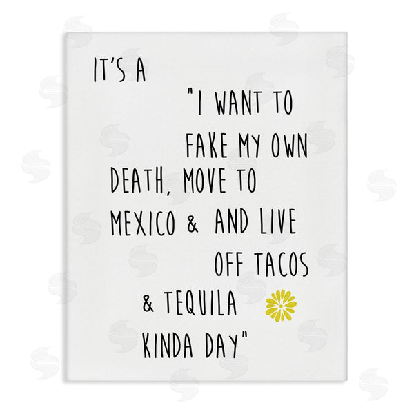 stupell industries J. Weiss | Live Off Tequila & Tacos Phrase Wall Art