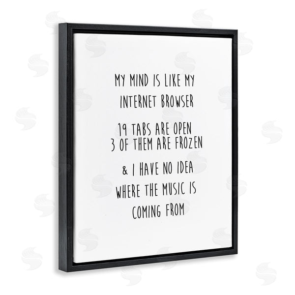 Stupell Industries J. Weiss | Mind Like Internet Browser Funny Wall Art