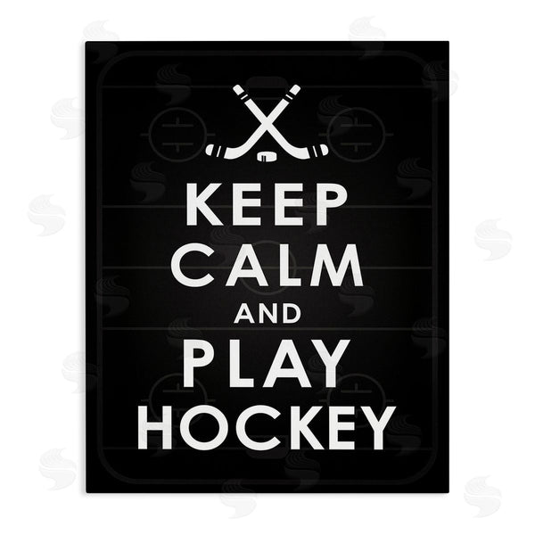 stupell industries Jace Grey | Keep Calm & Play Hockey Wall Art
