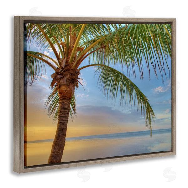 Stupell Industries Jack Reed | Sunrise Palm Tree Sky Reflection Wall Art