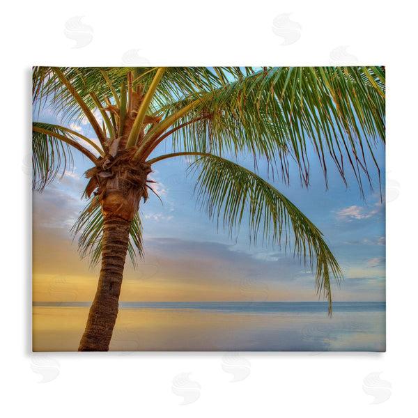 stupell industries Jack Reed | Sunrise Palm Tree Sky Reflection Wall Art