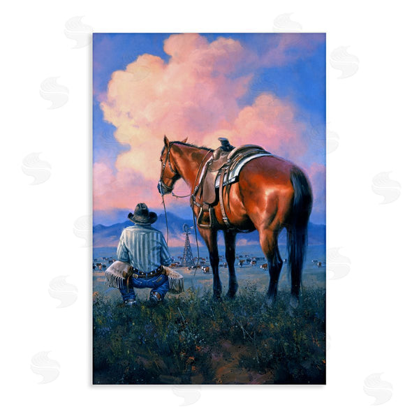 stupell industries Jack Sorenson | Counting Blessing Western Cowboy