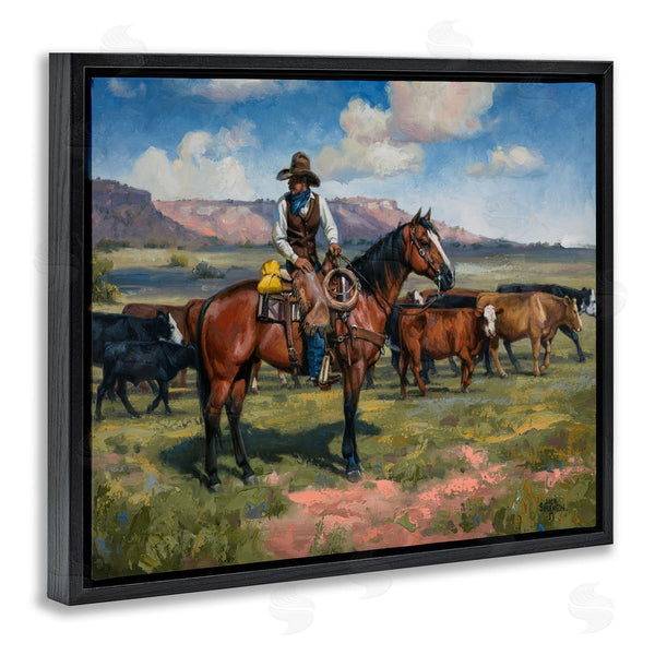 Stupell Industries Jack Sorenson | Cowboy Cattle Roundup