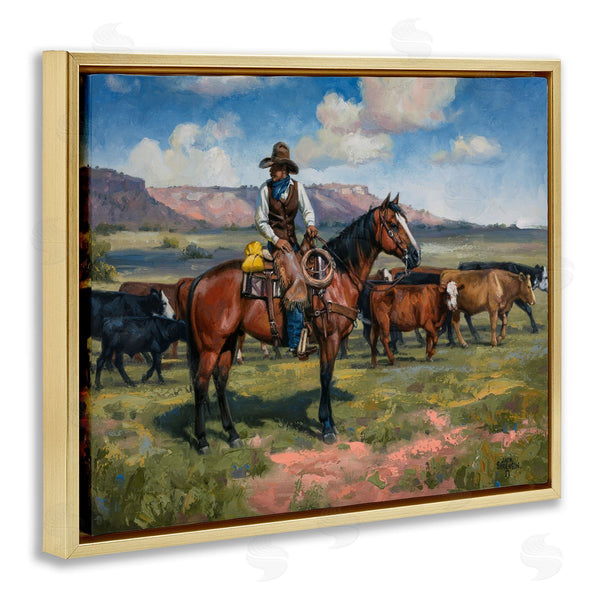 Stupell Industries Jack Sorenson | Cowboy Cattle Roundup