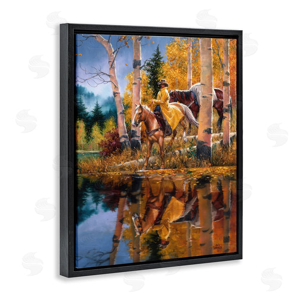 Stupell Industries Jack Sorenson | Cowboy In Autumn Landscape