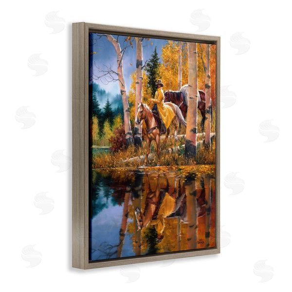 Stupell Industries Jack Sorenson | Cowboy In Autumn Landscape