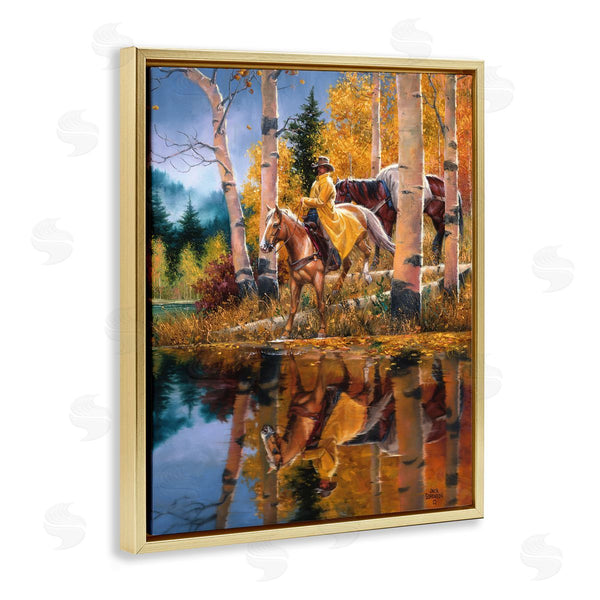 Stupell Industries Jack Sorenson | Cowboy In Autumn Landscape