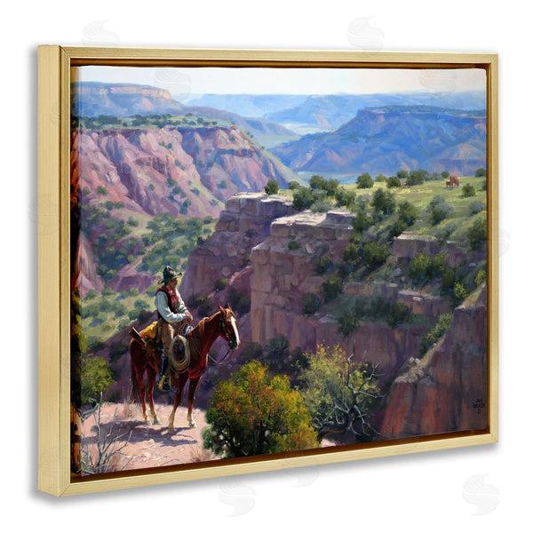 Stupell Industries Jack Sorenson | Cowboy Overlooking Cliffs