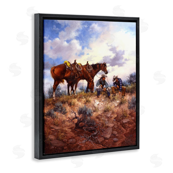 Stupell Industries Jack Sorenson | Cowboys & Horses Landscape Wall Art