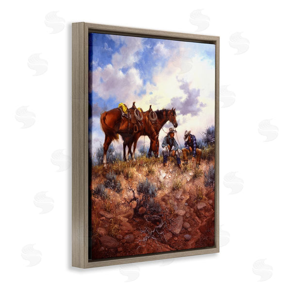 Stupell Industries Jack Sorenson | Cowboys & Horses Landscape Wall Art