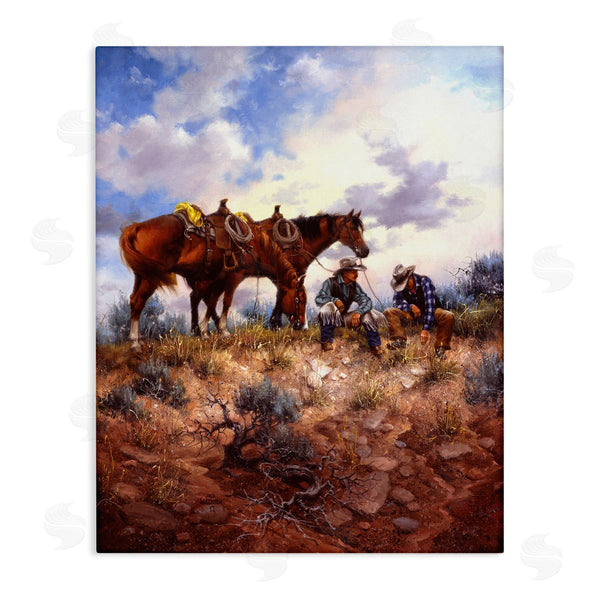 stupell industries Jack Sorenson | Cowboys & Horses Landscape Wall Art