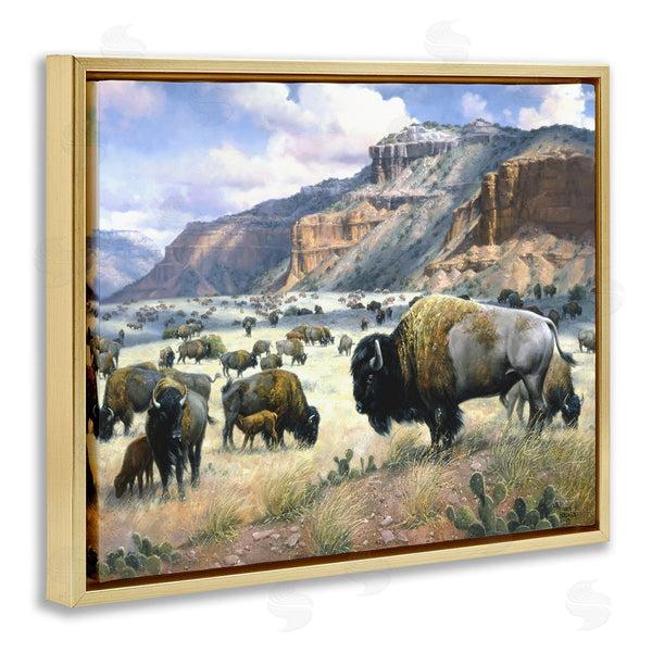 Stupell Industries Jack Sorenson | Grazing Bison & Buffalo