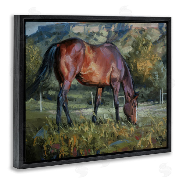 Stupell Industries Jack Sorenson | Grazing Horse In Pasture