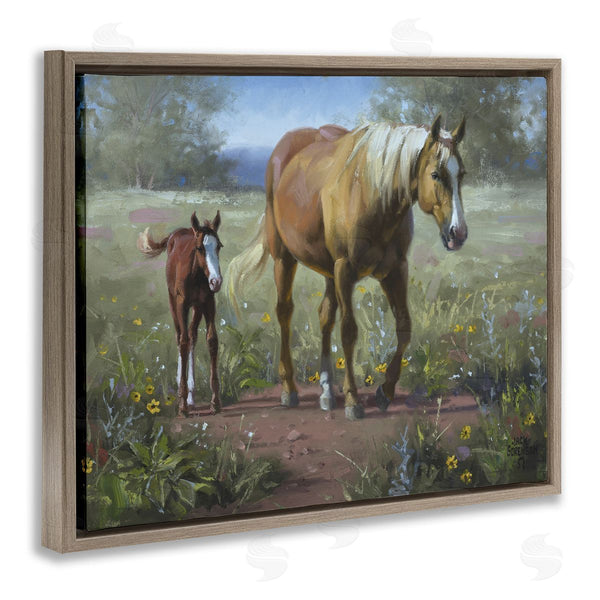 Stupell Industries Jack Sorenson | Horse & Foal In Meadow