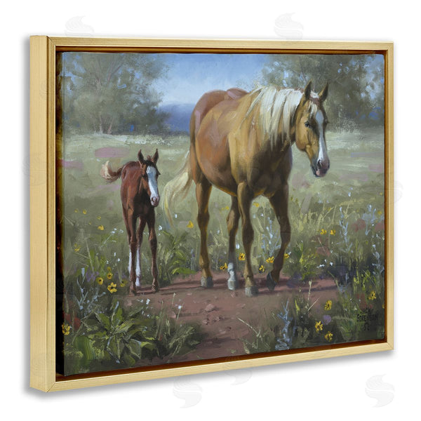 Stupell Industries Jack Sorenson | Horse & Foal In Meadow
