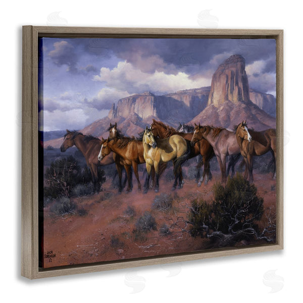 Stupell Industries Jack Sorenson | Horse Herd In Canyon Landscape