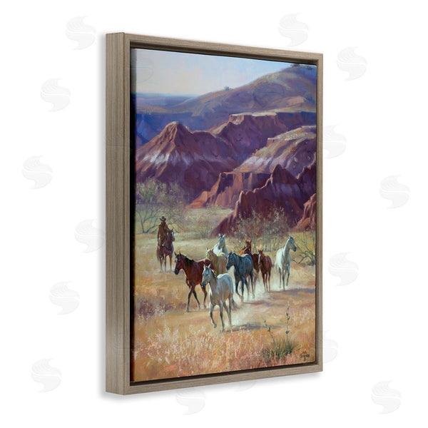 Stupell Industries Jack Sorenson | Horses In Canyon Landscape Wall Art