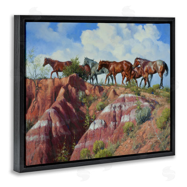 Stupell Industries Jack Sorenson | Horses Stepping Over Cliffs