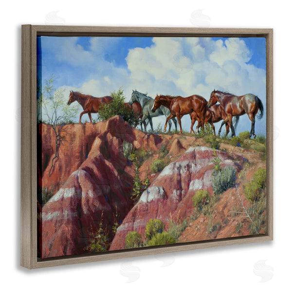 Stupell Industries Jack Sorenson | Horses Stepping Over Cliffs