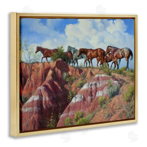 Stupell Industries Jack Sorenson | Horses Stepping Over Cliffs