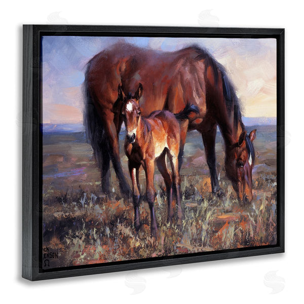 Stupell Industries Jack Sorenson | Mother Horse & Foal Landscape