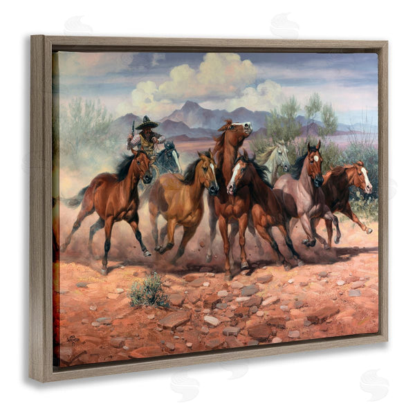 Stupell Industries Jack Sorenson | Run For The Border Cowboy
