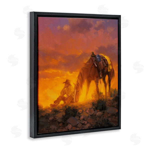 Stupell Industries Jack Sorenson | The Thinker Western Cowboy