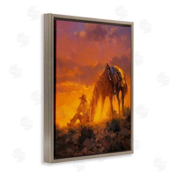 Stupell Industries Jack Sorenson | The Thinker Western Cowboy