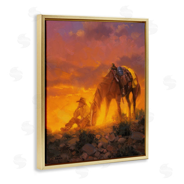 Stupell Industries Jack Sorenson | The Thinker Western Cowboy