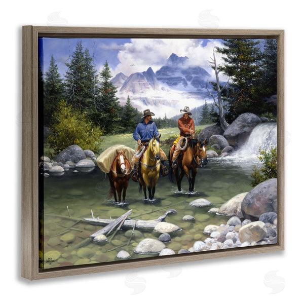 Stupell Industries Jack Sorenson | Traveling Cowboys In Stream