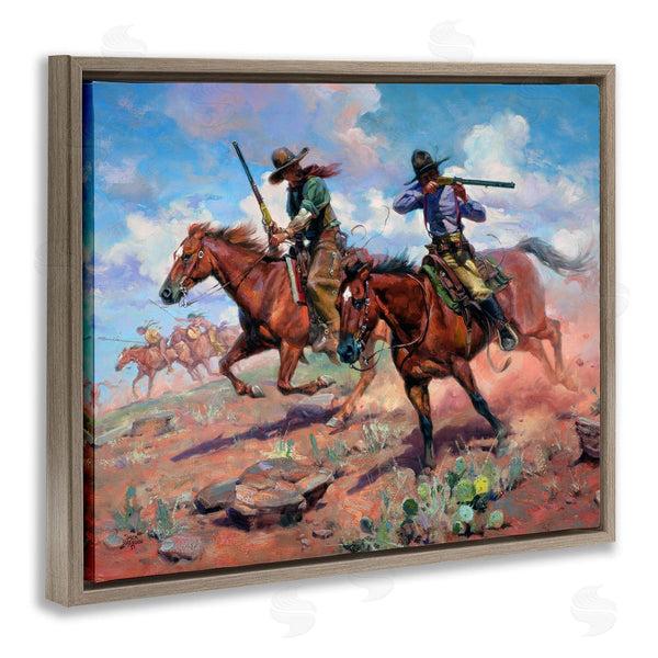 Stupell Industries Jack Sorenson | Vastly Outnumbered Cowboys