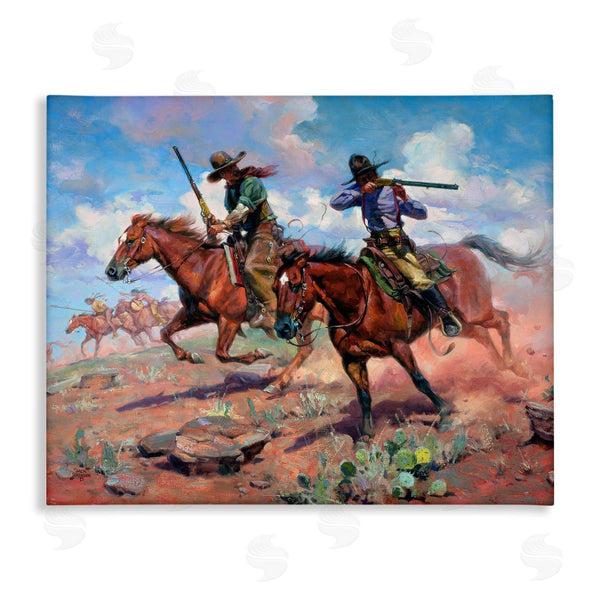 stupell industries Jack Sorenson | Vastly Outnumbered Cowboys